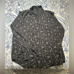 Abercrombie black dress up shirt